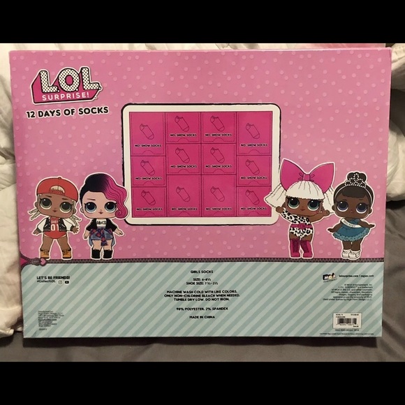 Girls 12 days of LOL Socks - Picture 2 of 2